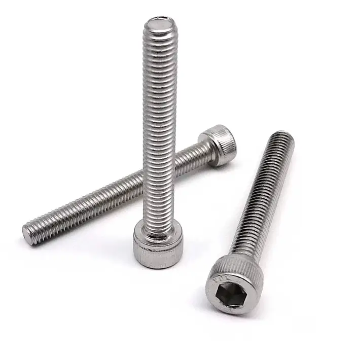 Vis à tête hexagonale M2 M2.5 M3 M3.5 M4 M5 M6 M8 sur Ultra longue 200mm 304 A2-70 en acier inoxydable DIN912 Allen