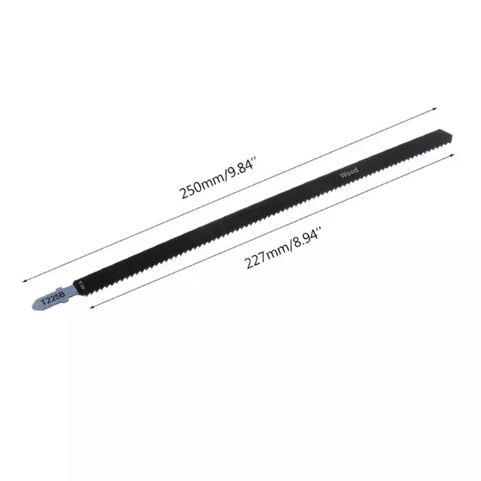 Lame de scie sauteuse HCS 250mm, 5 pièces, panneaux de feuille de lame de scie sauteuse, bois dur, c