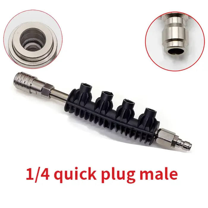 Connecteur rapide autobloquant 1/4, accessoires de lavage, pistolet sans déclenchement au tuyau, net