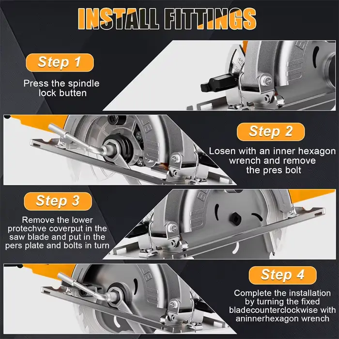 Scie circulaire électrique sans balais Electric Goddess 5 pouces Pour batterie Dewalt 20V Outil