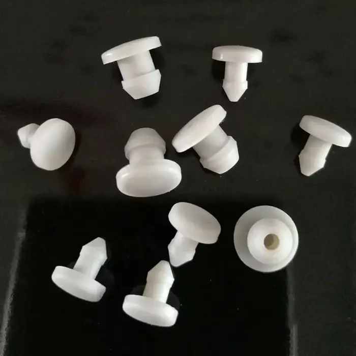 Bouchon en Caoutchouc de Silicone Blanc de Type T, Joint Conique à Encliqueter, Bouchon d'Extrémité,