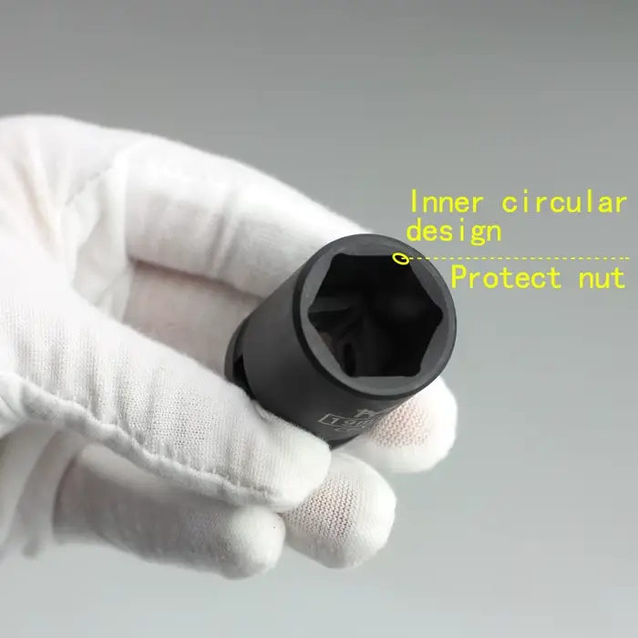 1/2 "prise à Impact court prises d'air adoptrique 6 points 10 12 13 14 16 17 18 19 21 24 27 30 32mm pour Air
