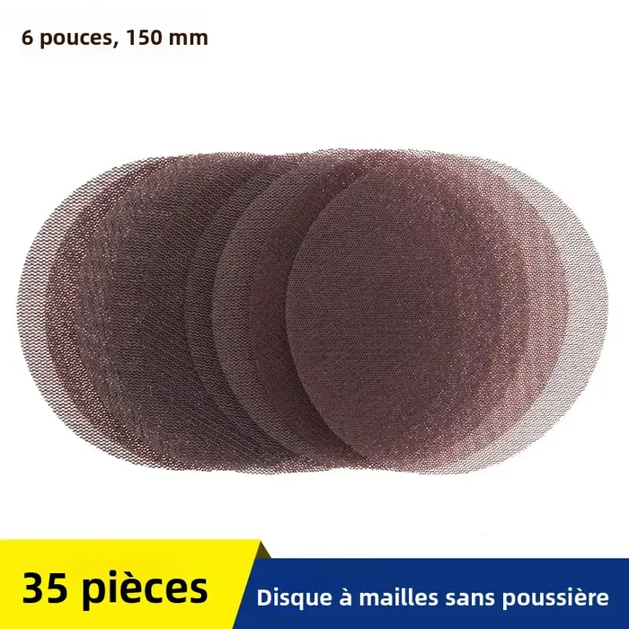 Disques de ponçage en filet Anti-poussière