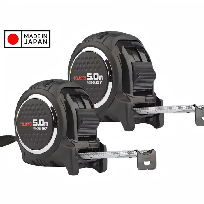 Mètre Ruban de Construction Japonais Tajima 5m x 19/25mm - Rétractable