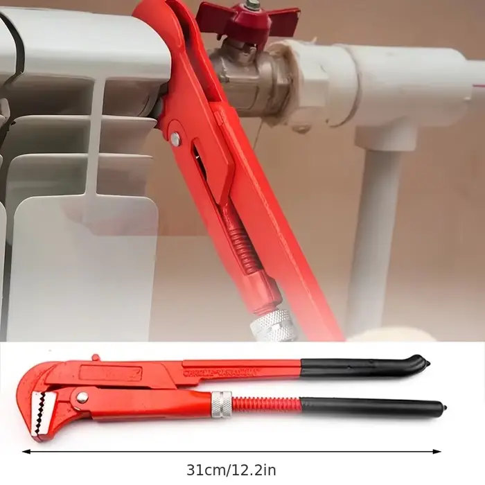 Robuste 90 ° Clé à pipe réglable 30,99/41,91/52,07 cm en acier allié, pour réparation automobile/n