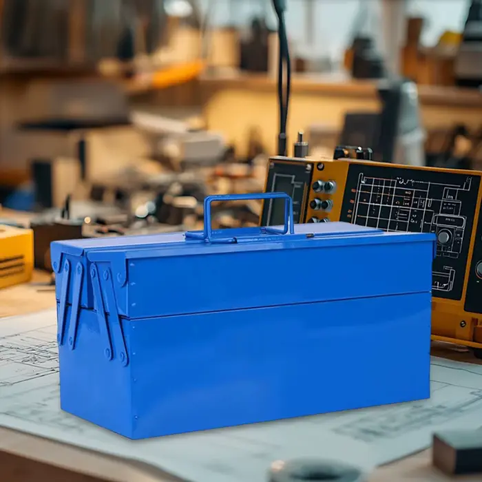 Boîte à outils en métal avec conteneur à Double poignée pour une Classification facile, valise profe