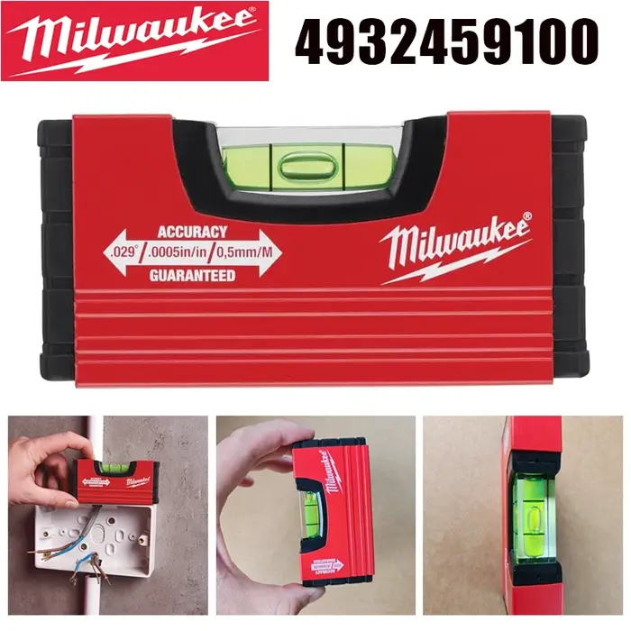 Milwaukee 4932459100 Niveau MINBOX 10 cm Haute Précision 0