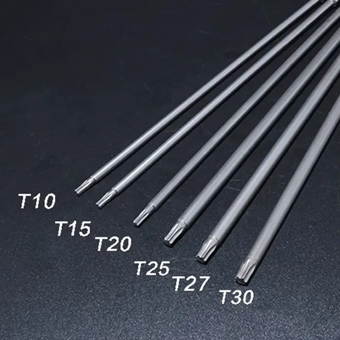 Embouts de tournevis Torx magnétiques à T10-T30 longue