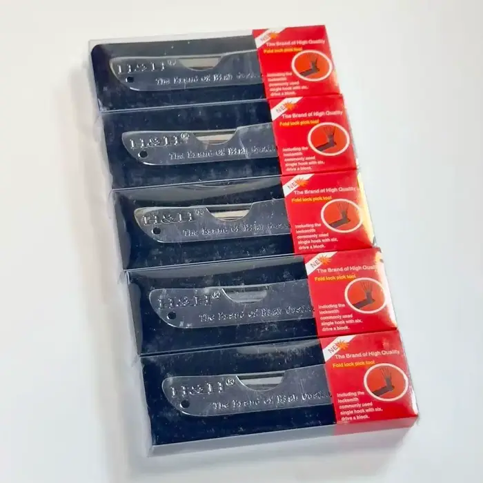 Kit de déverrouillage portable 6 en 1 H&H avec outils de crochetage pour serrurier