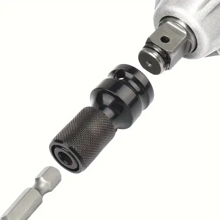 Adaptateur de clé à chocs pour perceuse 1/2 vers 1/4, convertisseur hexagonal, rallonge de douille,