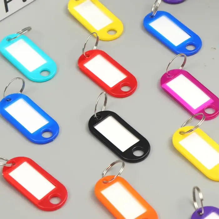 Porte-clés en plastique avec anneau