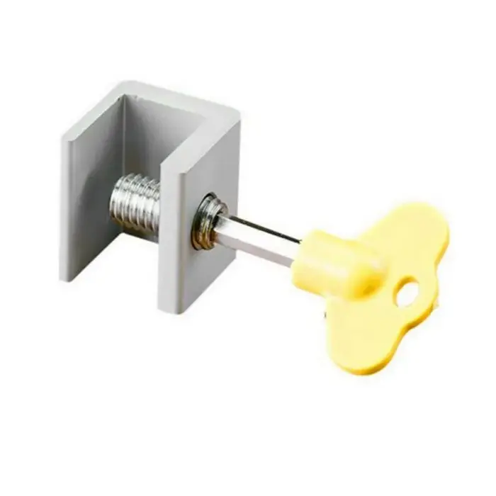 Serrure de fenêtre, serrure de porte coulissante réglable avec clé