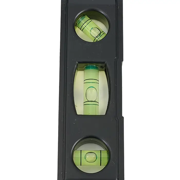 Règle horizontale niveau à bulle à 3 bulles coque ABS magnétique Mini poche outil