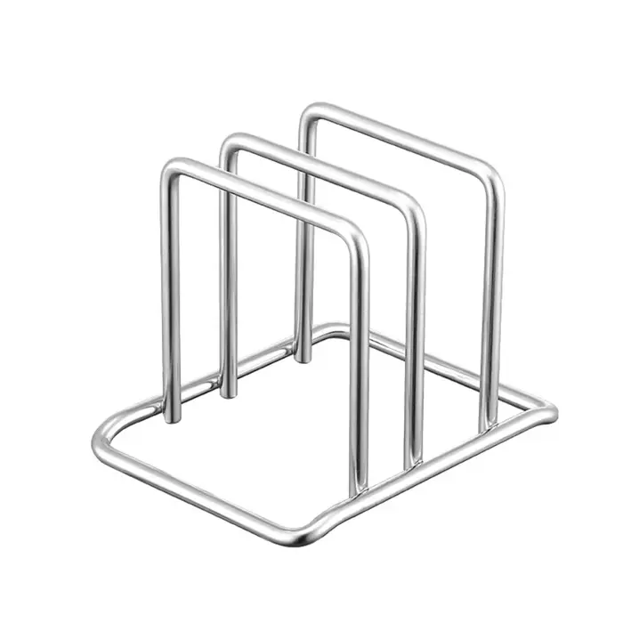 Support de planche à découper Durable en acier inoxydable, antirouille, 2 sectionnels, organisateur