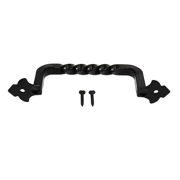 Poignée de porte poignées de porte de grange en acier au carbone noir vintage parfait pour les porte