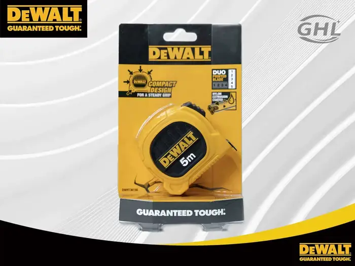 Ruban à mesurer DEWALT de 5 mètres et 7,5 mètres, résistant à l'usure, haute précision, ruban à mesu