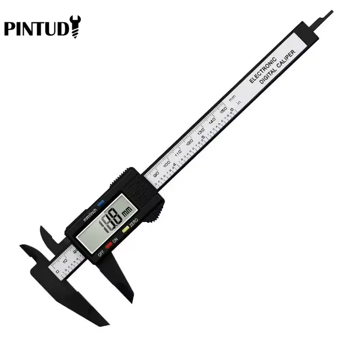 1PC plastique vernier étrier affichage numérique étrier Mini texte jouer étrier étudiant vernier règ