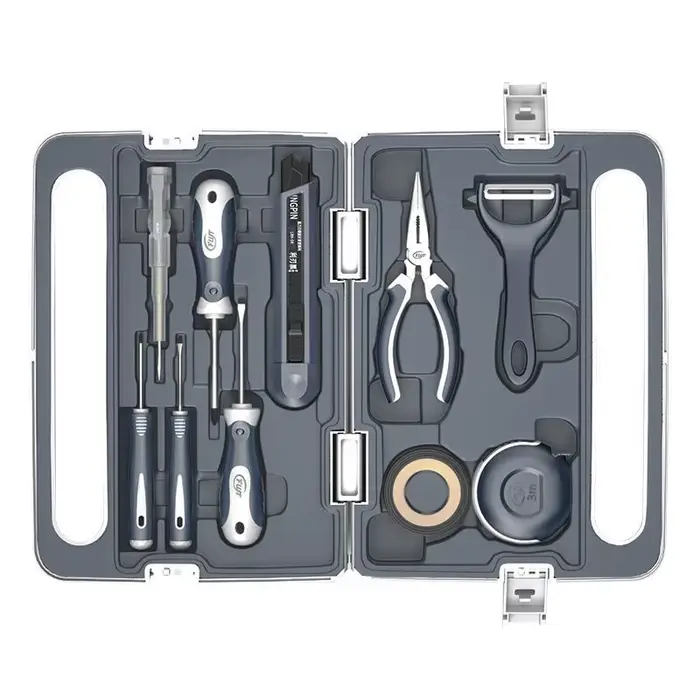 Trousses à outils complètes, Kits d'organisation multifonctionnels pour la maison, grand étui rigide