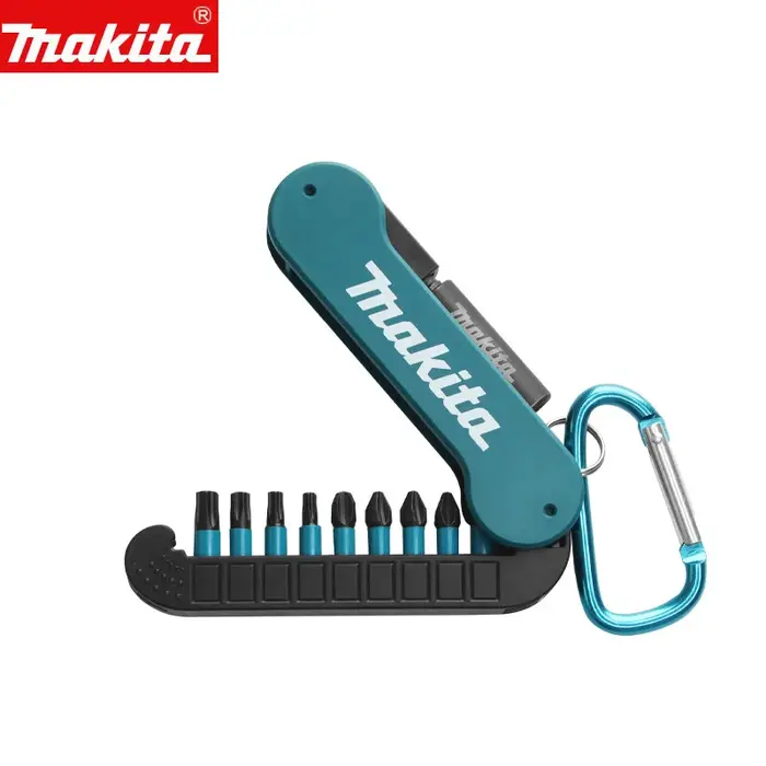Makita E-15849 Jeu de 10 embouts de tournevis à chocs noirs de 25 mm pour perceuse électrique