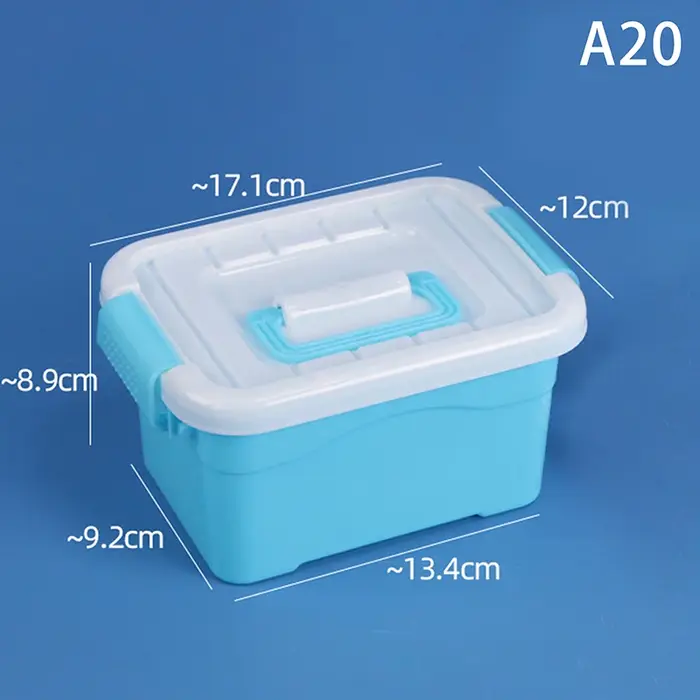 Boîte de rangement en plastique avec couvercle