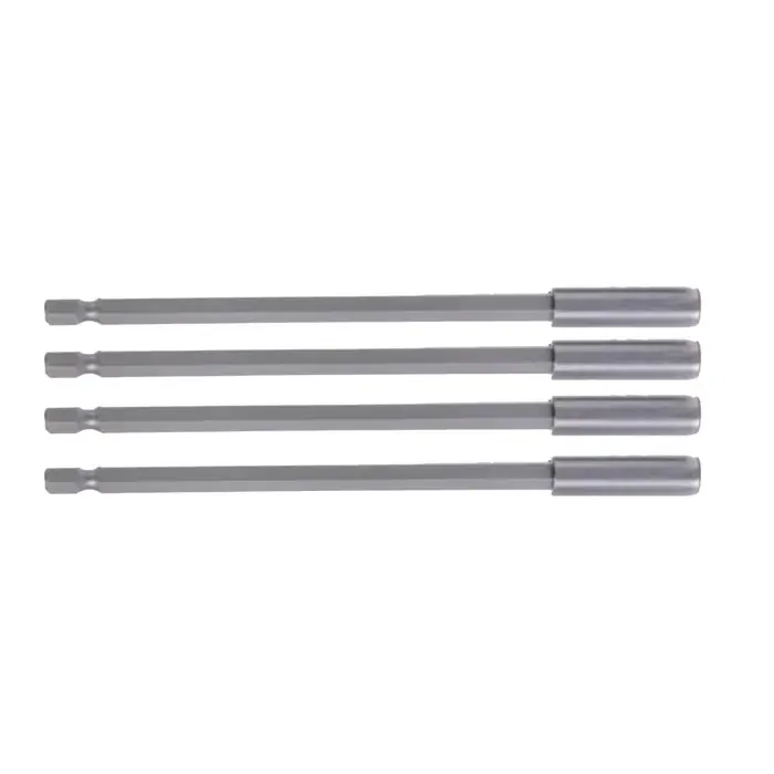 Support d'extension hexagonale, bielle, tournevis Long, embout magnétique argent 150mm, longueur d'e