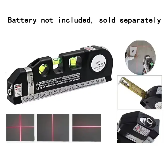 Niveau laser, outil de traçage multifonction et trépied, niveau laser croisé standard pour la suspen