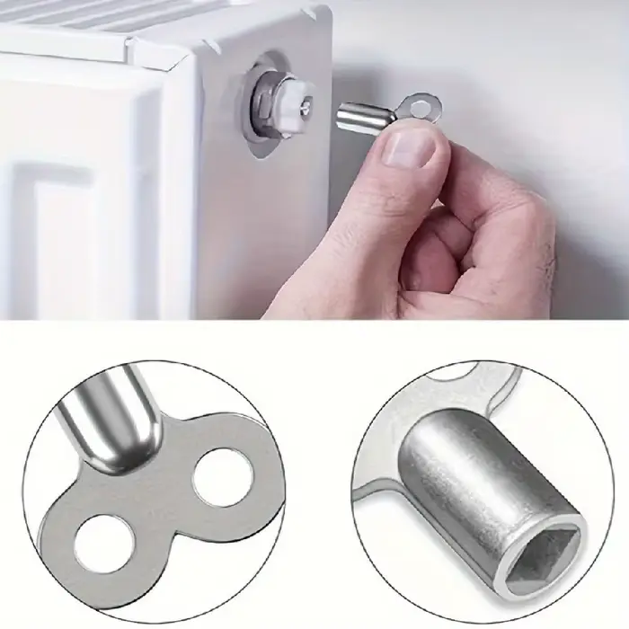 Clé de Valve d'échappement de radiateur en alliage de Zinc