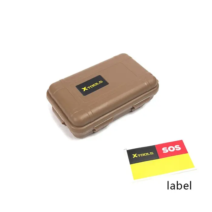 Boîte à outils étanche et antichoc pour l'extérieur, boîte à outils en plastique, boîtier de survie