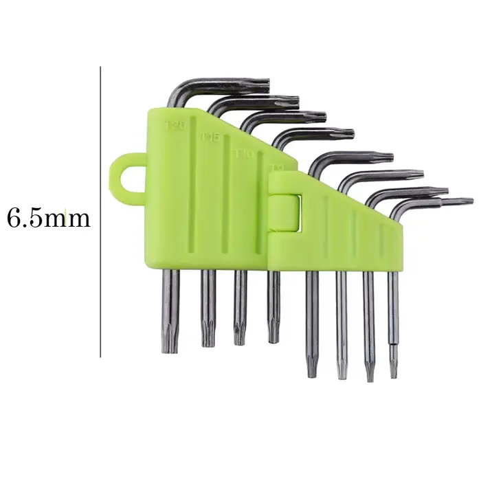 Jeu de tournevis Mini Torx 8 en 1 T5 T6 T7 T8 T9 T10 T15 T20