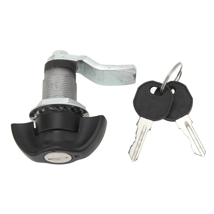 Serrure à came cylindrique avec 2 clés