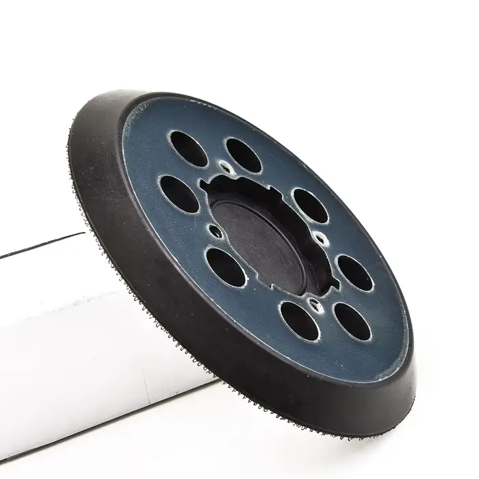 Disque de ponçage de 5 pouces, 125mm, tampon de support, roue Abrasive à crochet et boucle à 8 trous