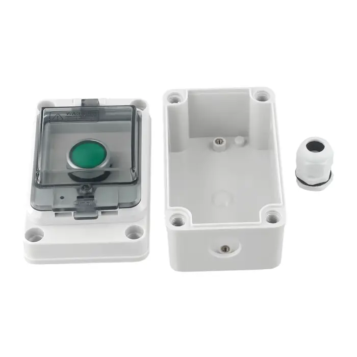 Boîtier de commande extérieur IP66 à bouton-poussoir