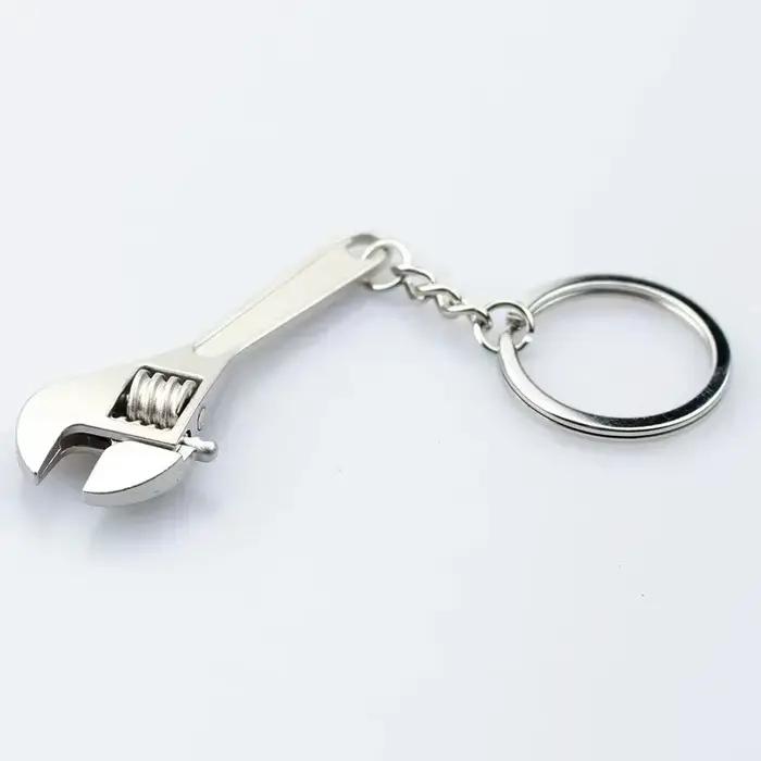 1x Mini clé à molette porte-clés clé en métal réglable