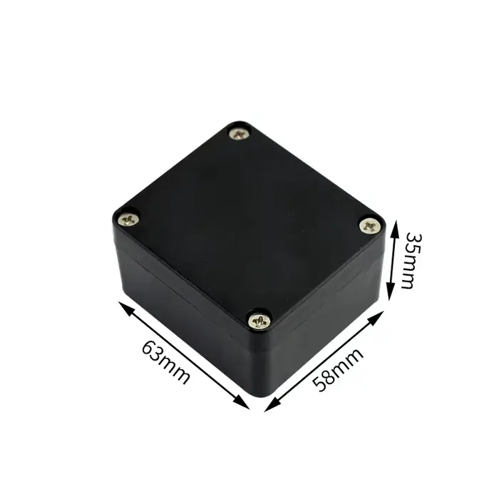 Boîtier de jonction électrique en plastique ABS IP65, boîtier noir pour Instrument, étanche à l'eau 