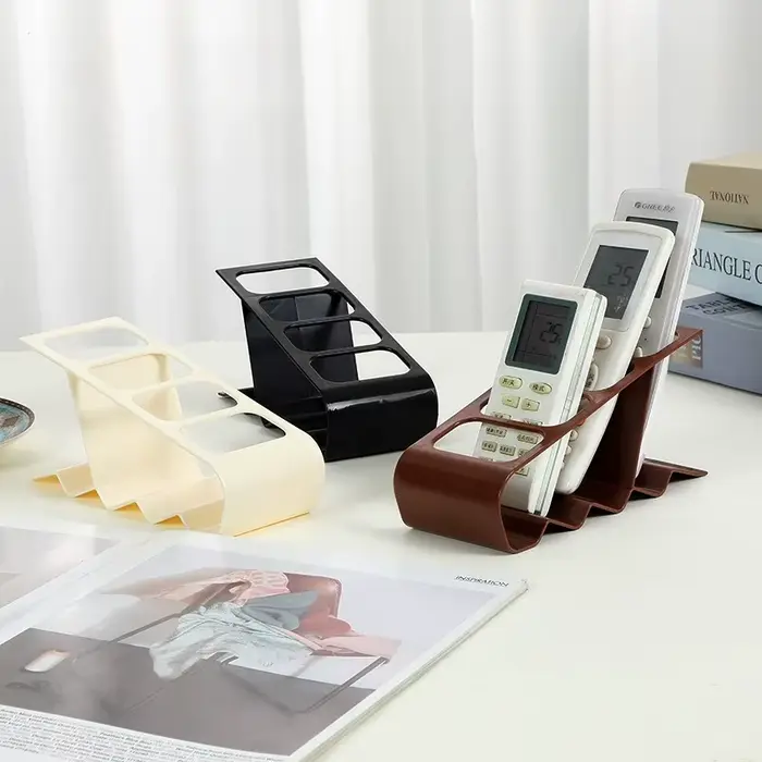 Support de rangement et d'organisation multifonctionnel avec compartiments pour télécommandes de climatisation et de