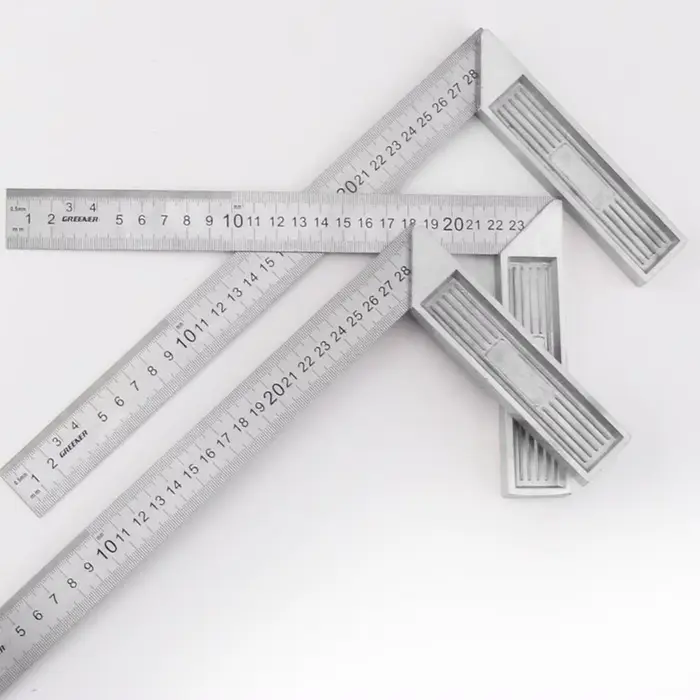 Règle carrée à angle droit en acier inoxydable