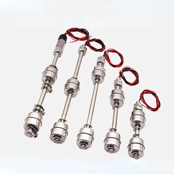 Length 100MM Double Floating Ball Stainless Steel Level Automatic Control Switch Sensor