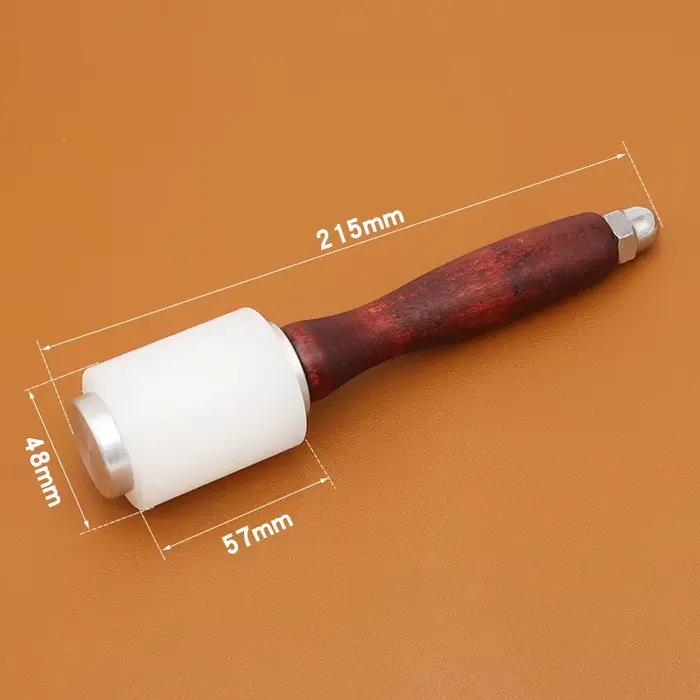 Marteau à maillet en cuir, travail du cuir et marteau à tête en Nylon pour bricolage fait à la main,