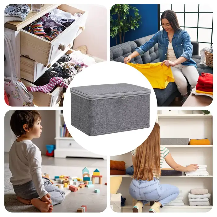Boîte de rangement verrouillable avec couvercle